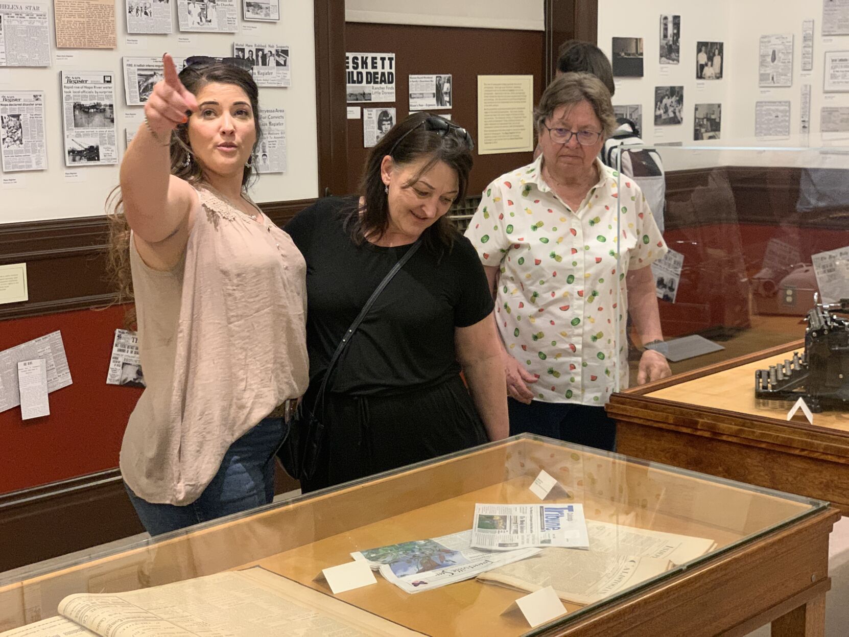 Napa news on display at the Napa County Historical Society